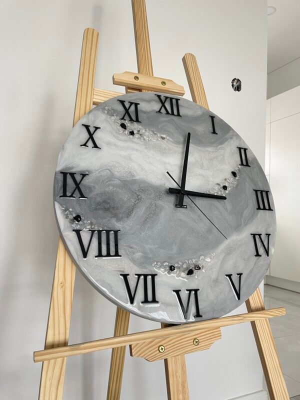 Laikrodis "Pilkas marmuras" 50cm - Image 7
