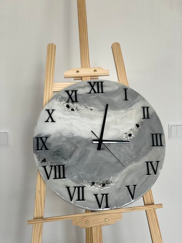 Laikrodis "Pilkas marmuras" 50cm - Image 9