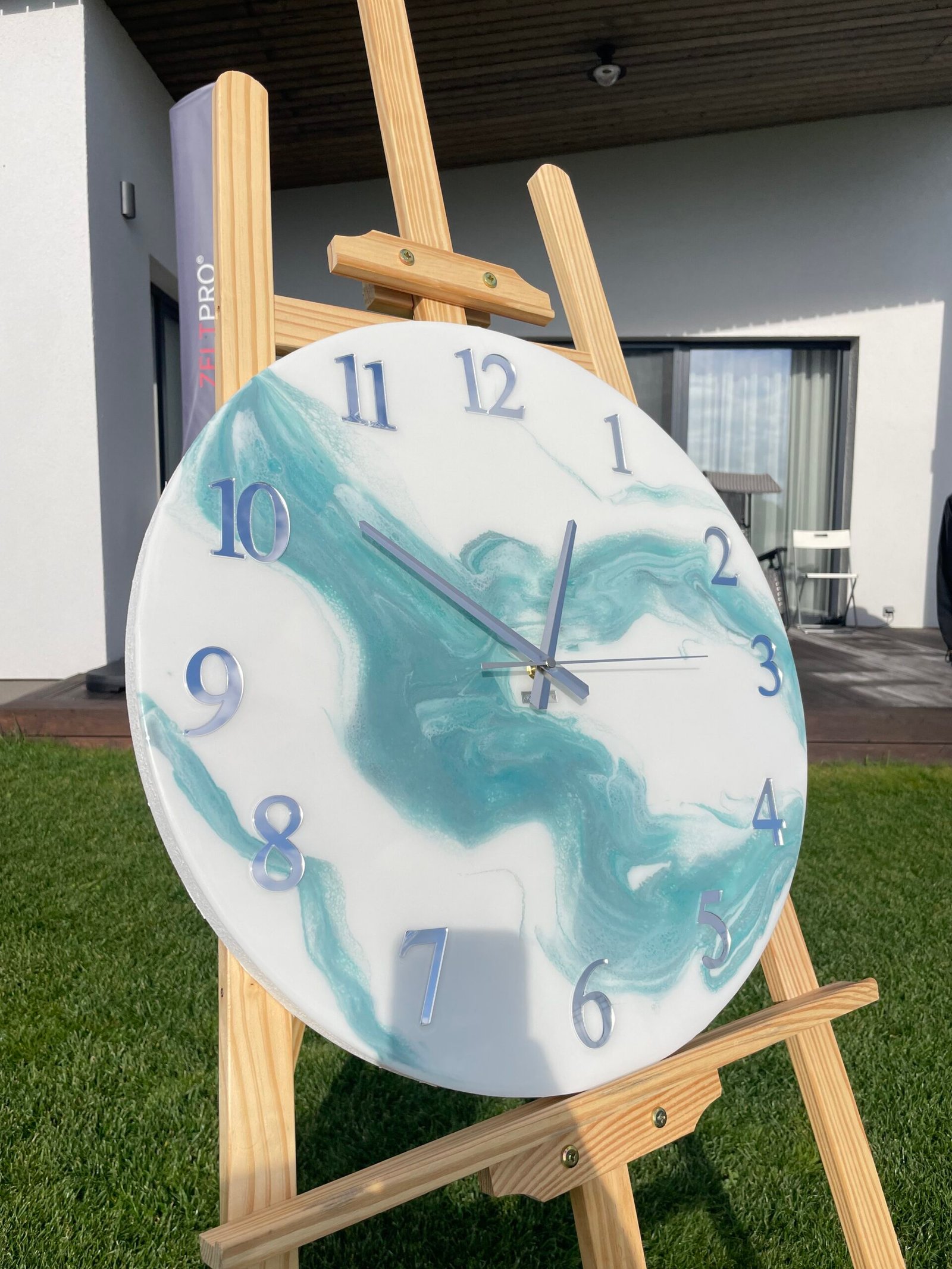 Laikrodis "Žalias marmuras" 50cm - Image 2