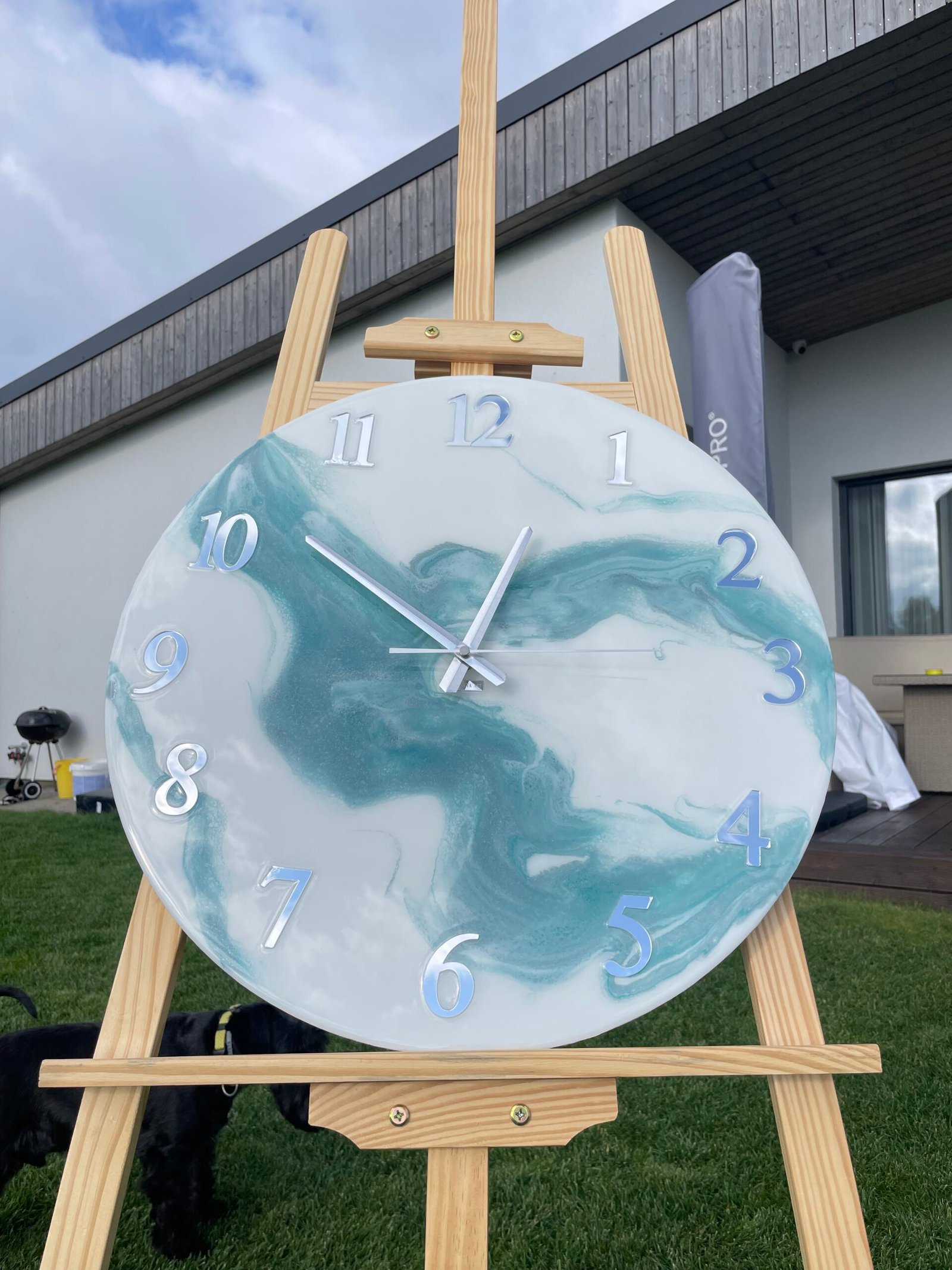 Laikrodis "Žalias marmuras" 50cm - Image 6