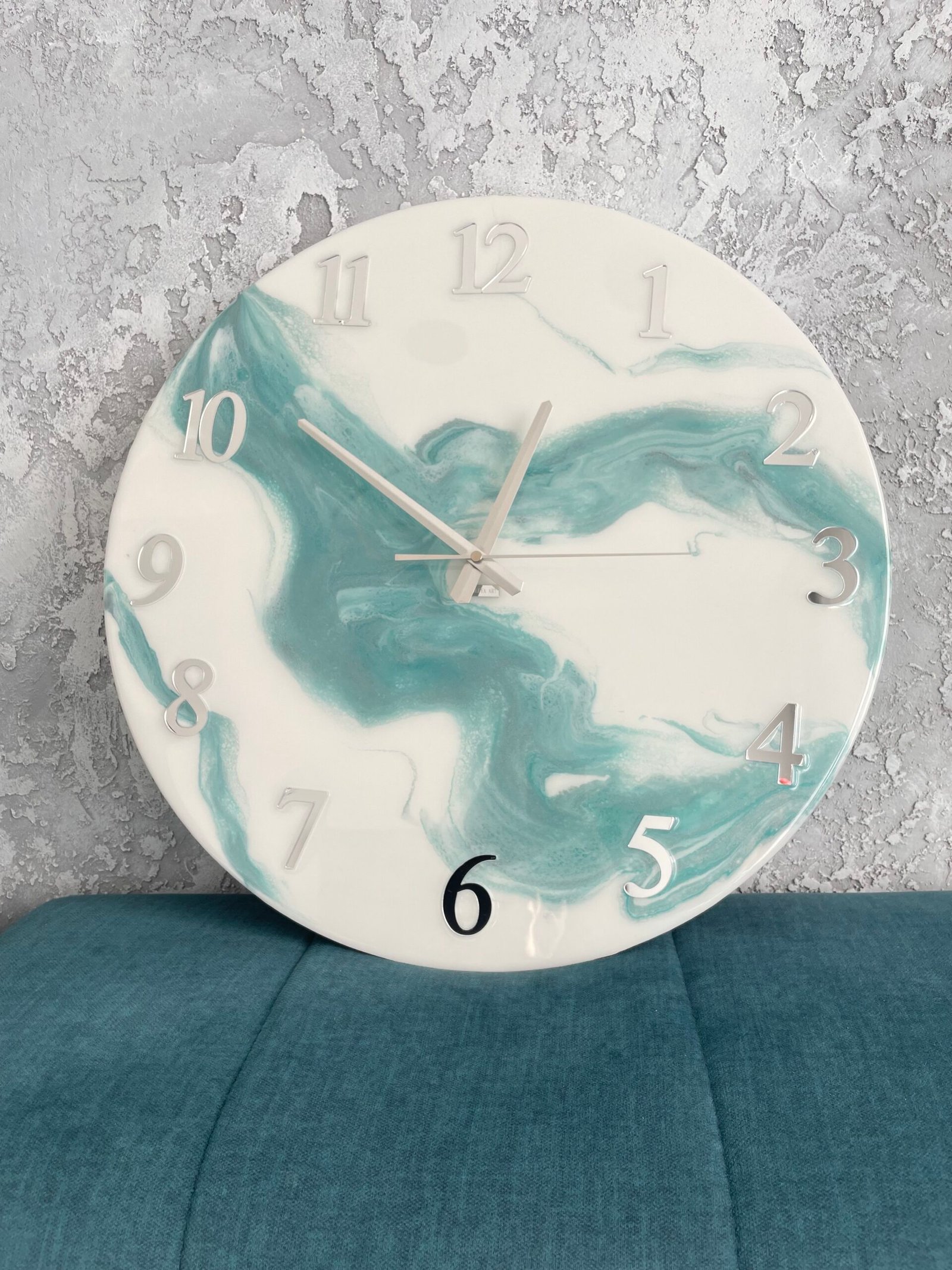 Laikrodis "Žalias marmuras" 50cm - Image 5