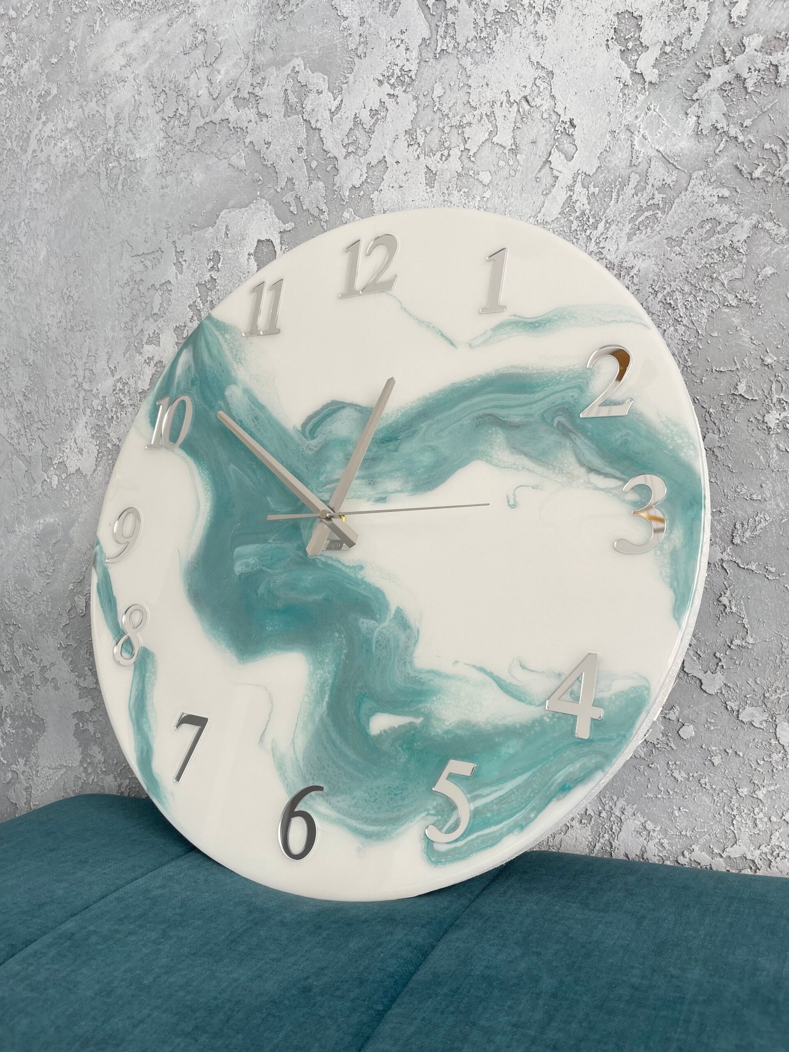 Laikrodis "Žalias marmuras" 50cm - Image 7