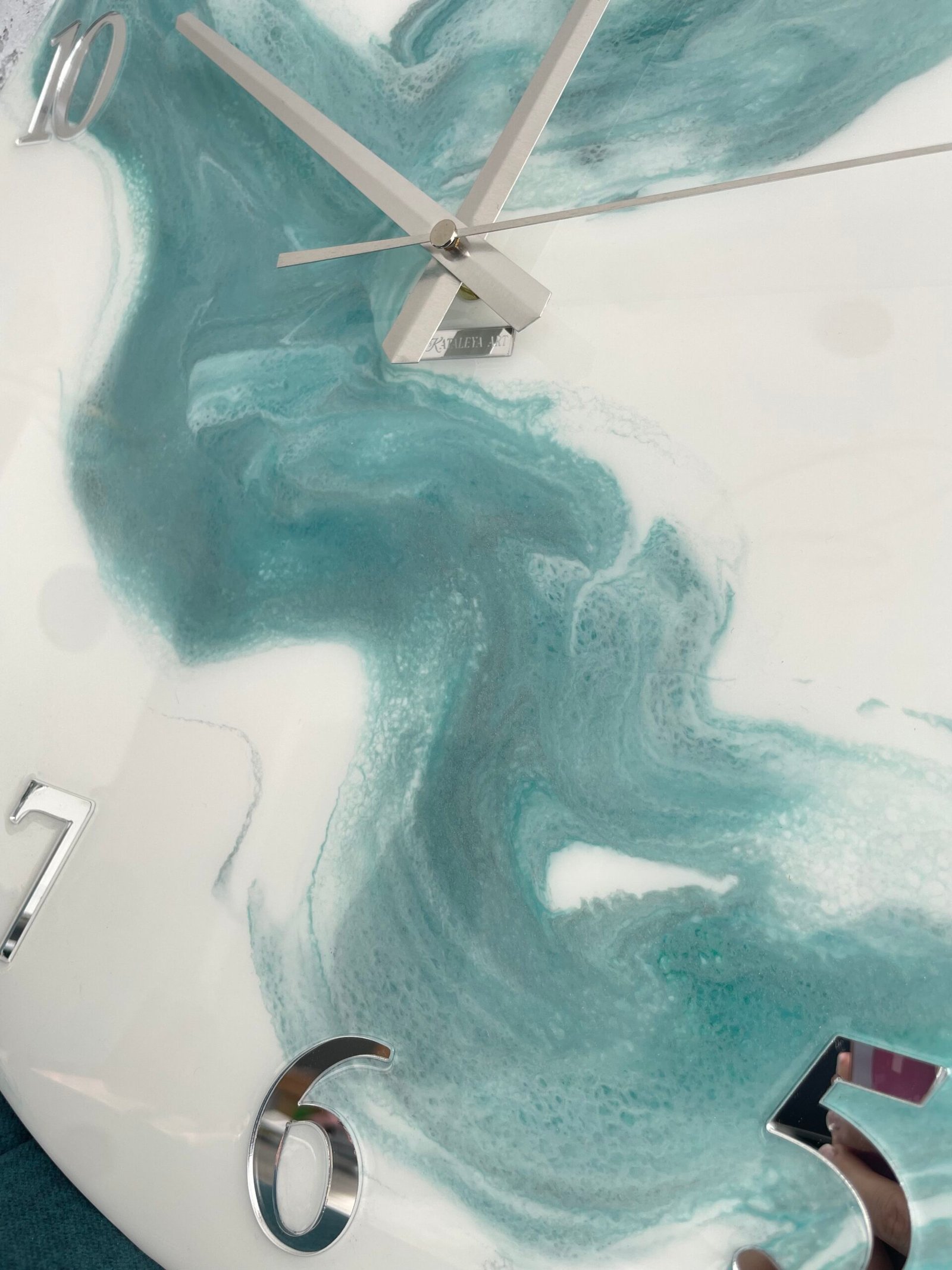 Laikrodis "Žalias marmuras" 50cm - Image 8