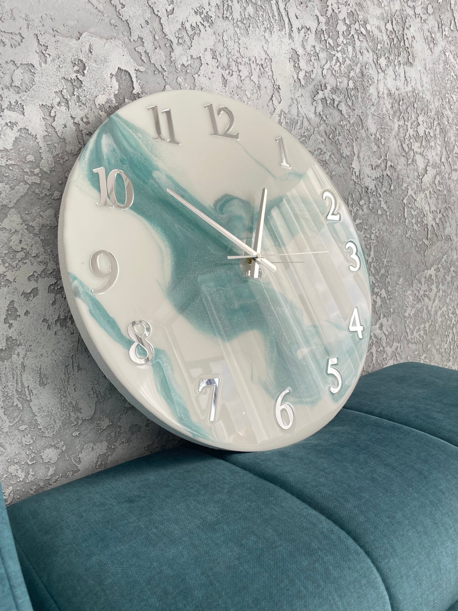 Laikrodis "Žalias marmuras" 50cm - Image 9