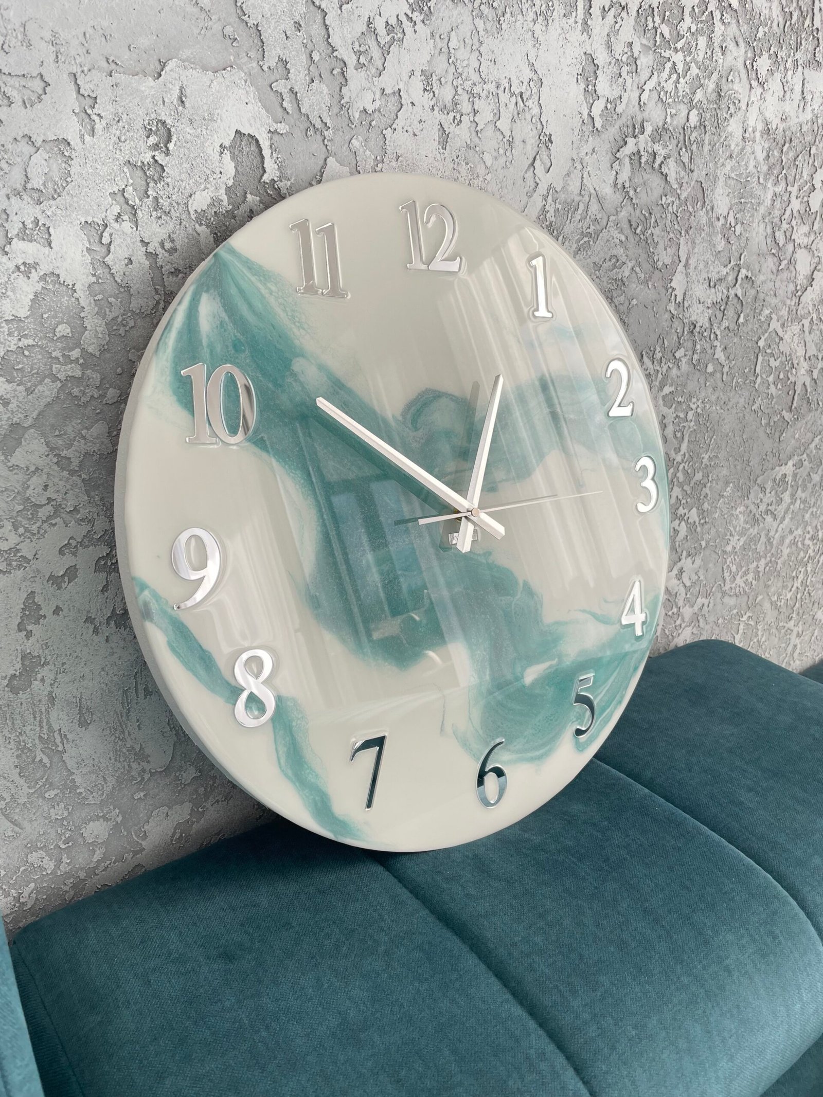 Laikrodis "Žalias marmuras" 50cm - Image 10