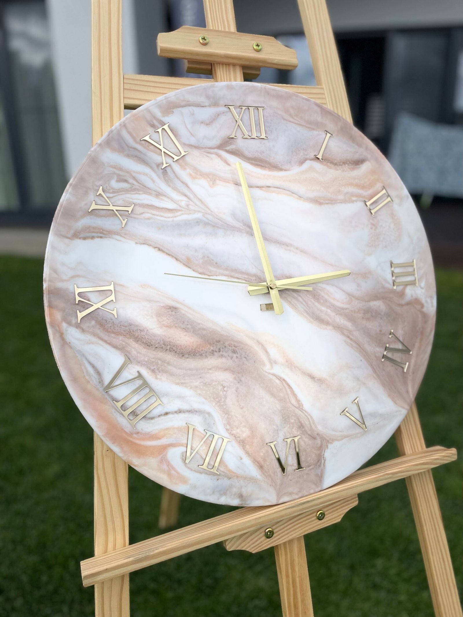 Laikrodis "Rudas marmuras2" 50cm - Image 16