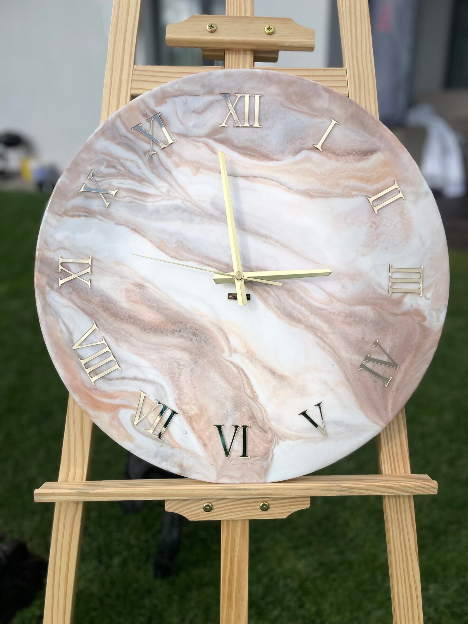 Laikrodis "Rudas marmuras2" 50cm - Image 14