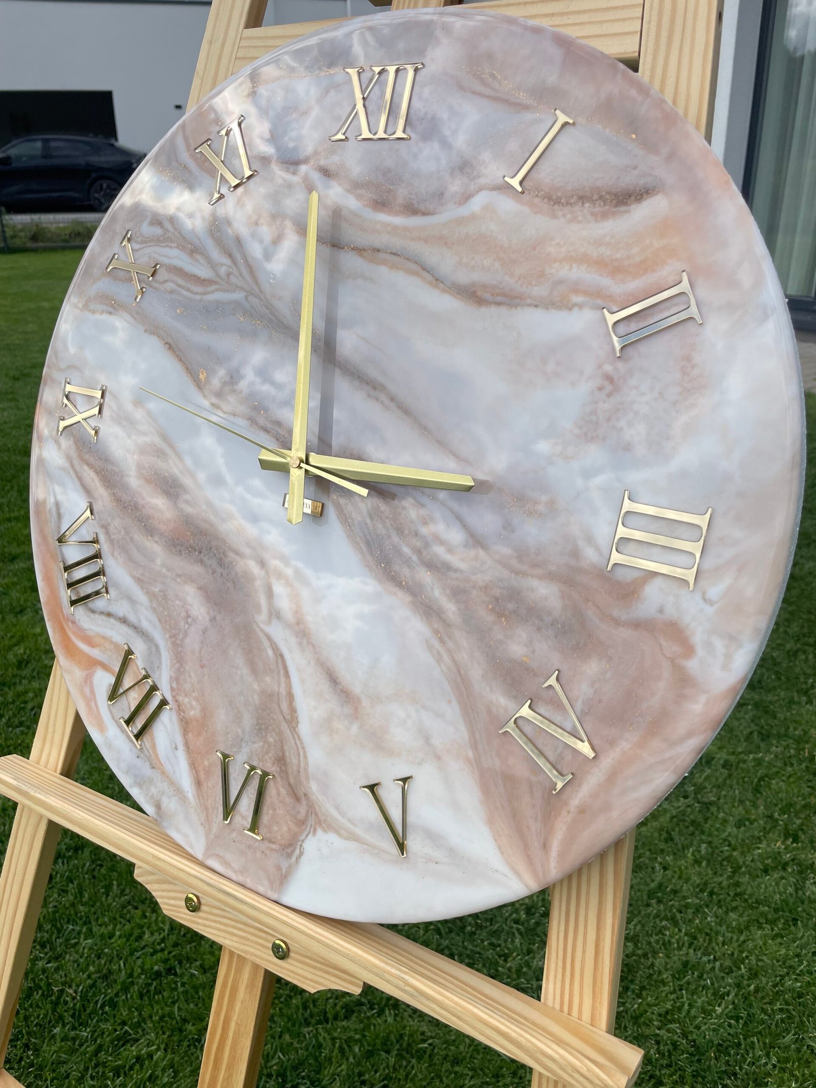 Laikrodis "Rudas marmuras2" 50cm - Image 13