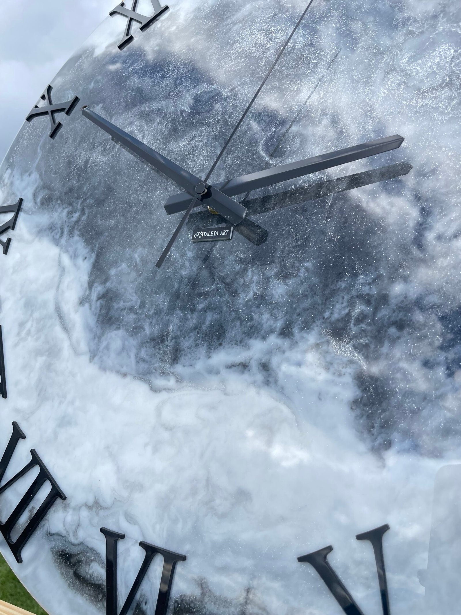 Laikrodis "Pilkas marmuras2" 50cm - Image 8