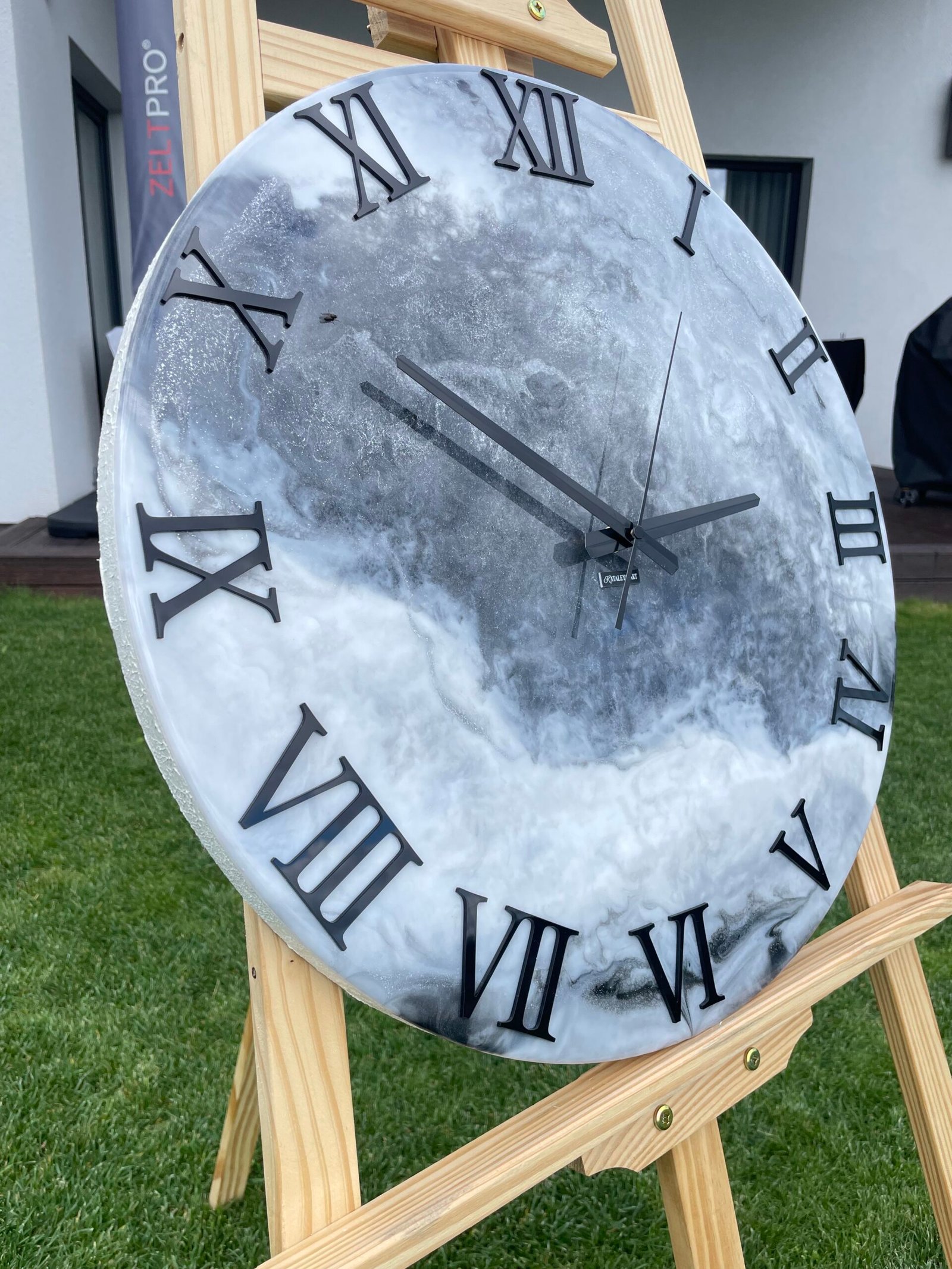 Laikrodis "Pilkas marmuras2" 50cm - Image 6
