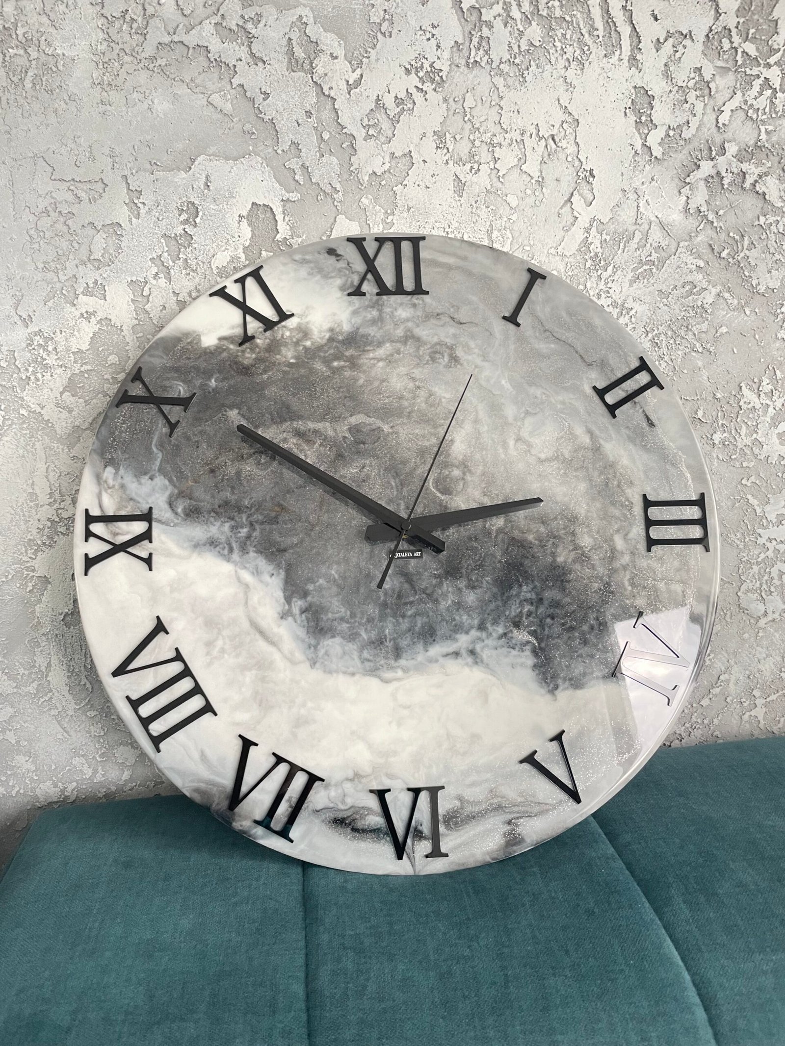 Laikrodis "Pilkas marmuras2" 50cm