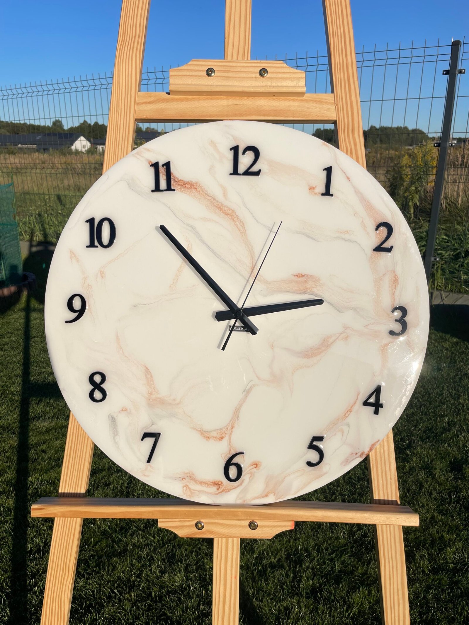 Laikrodis "Baltas marmuras2" 50cm - Image 4