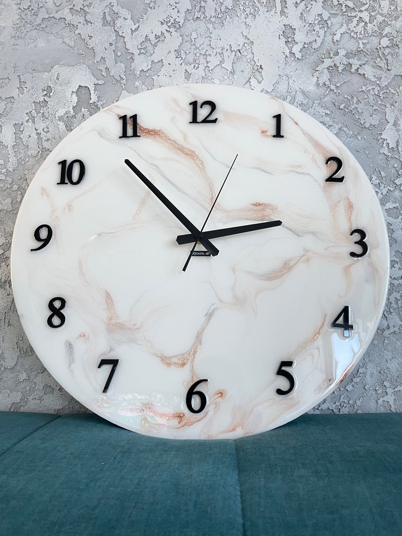 Laikrodis "Baltas marmuras2" 50cm - Image 5