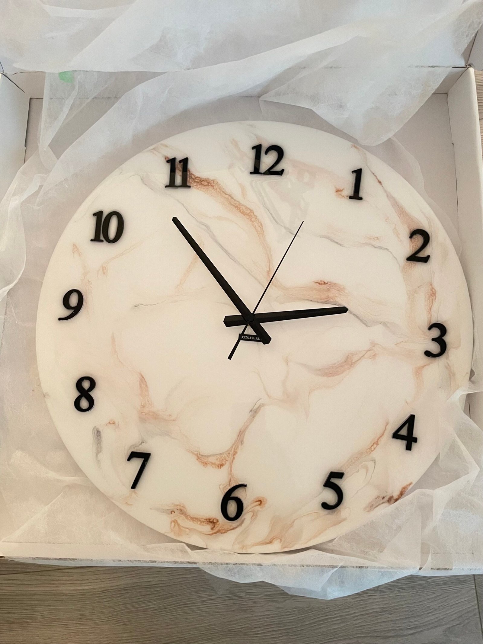 Laikrodis "Baltas marmuras2" 50cm - Image 7