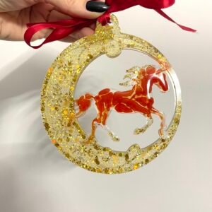 Eglutės žaisliukas “Arkliukas burbule"